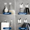 Крючок из нержавеющей стали 304 Самоклеящийся Многоцелевой Универсальный Крючок Вешалка для полотенец в ванной Ключница Органайзер для кухонных принадлежностей