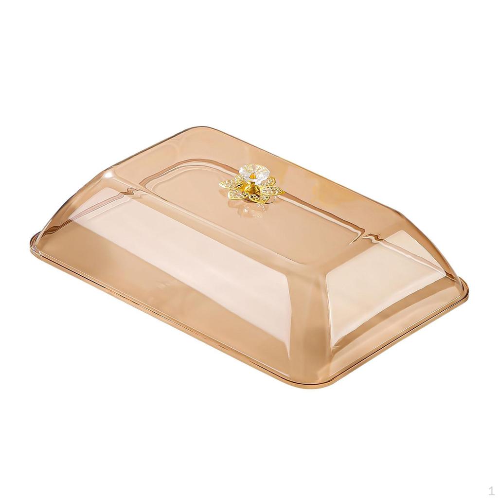 Cake Cover Food Rectangular Reusable with Handle Sturdy Lightweight Dome Lid Multifunctional