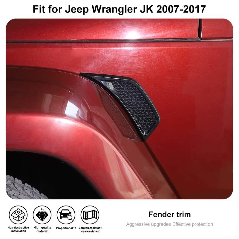 Декоративная защитная накладка на крыло для Jeep Wrangler JK 2007-2017, аксессуары для экстерьера автомобиля