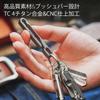 KM07 Titanium Keychain Belt Clip Simple Style with Key Ring Screwdriver Keychain Titanium Alloy Lightweight Easy To Carry Keychain Unisex Gift