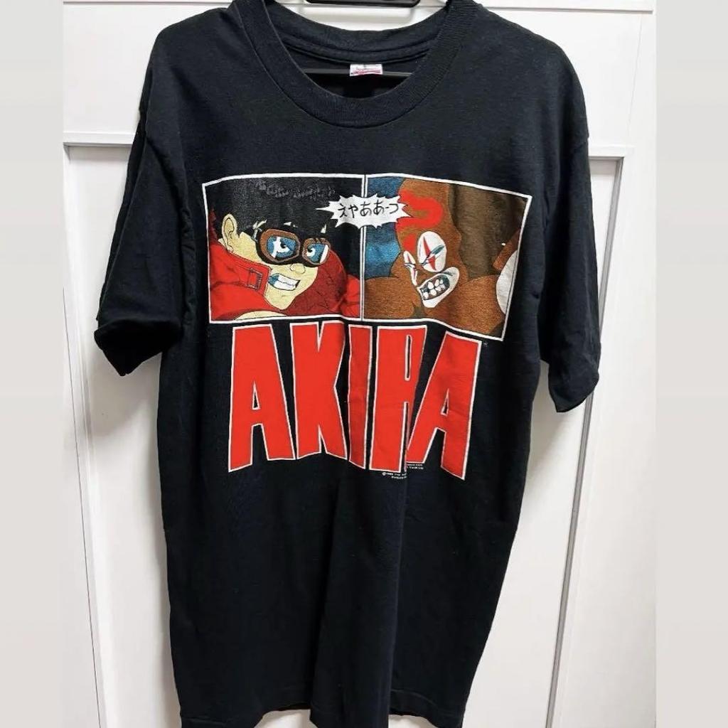 AKIRA Vintage T-shirt Single Stitch Black Color Reprint Shirt AN46883
