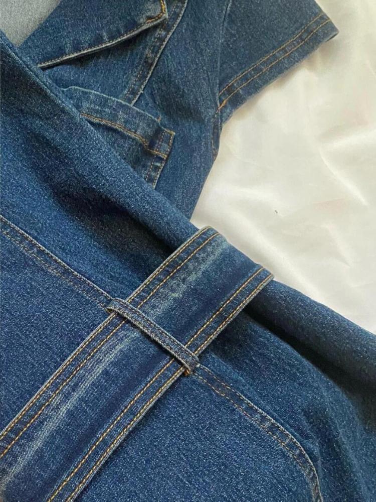 Американское ретро черное джинсовое короткое платье женское летнее элегантное облегающее цельное платье на молнии корейский модный дизайн повседневная одежда