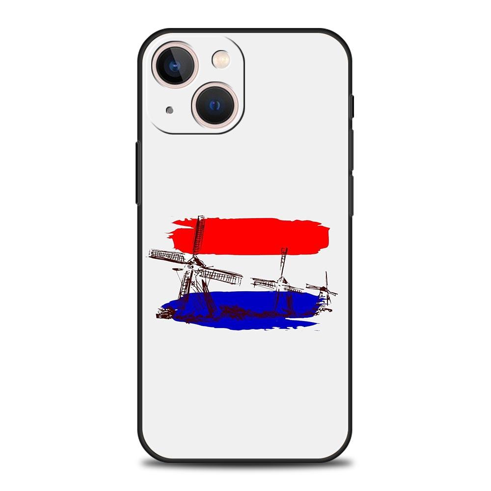 Чехол для телефона iPhone 17 16e 15 14 13 12 11 Pro Max SE 7 8 Plus Оболочка iPhone 16 Мягкий ТПУ Чехол Флаг Нидерландов
