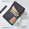 Minimalist PU Leather Retro Men's Wallet Two-Fold Orange Black Grey White Coin Purse Ultra Thin Multiple Pockets Credit Card