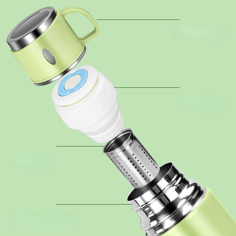 Интеллектуальный термос, 500 мл, термосы, портативный термос из нержавеющей стали, бутылка для воды, дорожная чайная кружка, офисный термос