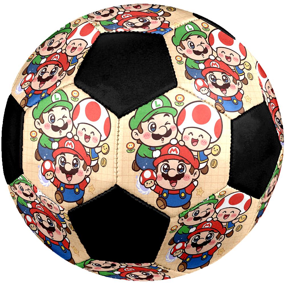1pc Super Mario Football Soccer Ball Size 5 Indoor Soccer Ball Fashion Colorful Backyard Game -Great For Sports Fans Gift HE100