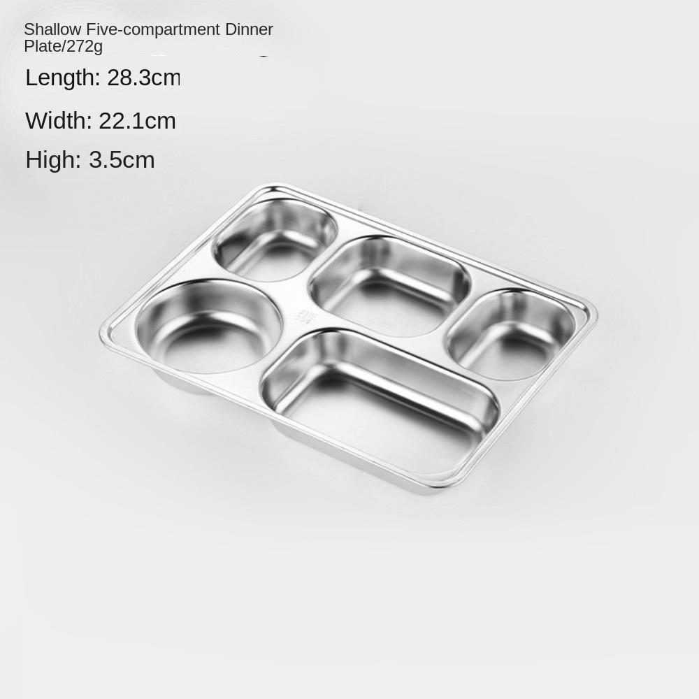 Thickened Fast Food Plate Stackable Lunch Container Tray Rectangular Breakfast Plate  Restaurant