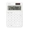 Sharp Design Calculator White Mini Nice Size Type 12 Digits Flat Face Design EL-VM72-WX