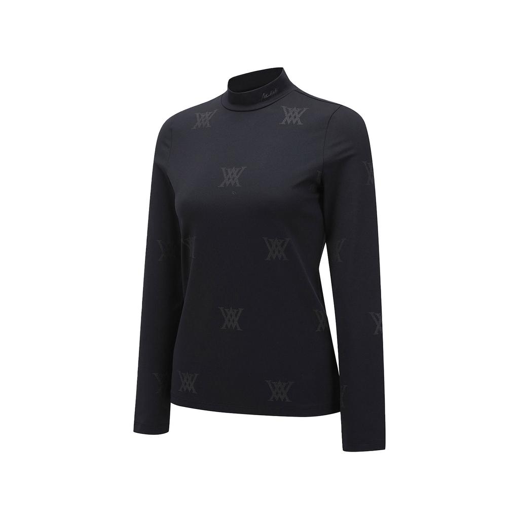 ANEW GOLF W Базовый слой с логотипом-монограммой_Чёрный