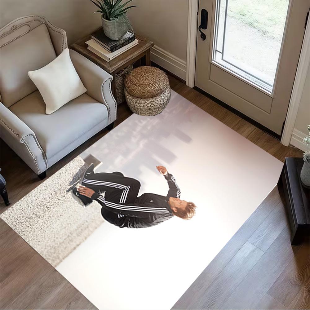 David Beckham's Torso Area Rug Design for Living Rooms Outdoor Game Room Entryway Antislip Carpet Decorate Offices Perfect Gift for Friends & Family