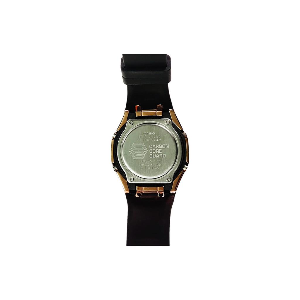 Casio Мужские часы Casio G-SHOCK GA-2100-1A1, серия 44 мм, с двойным циферблатом (жидкокристаллический/аналоговый), черные