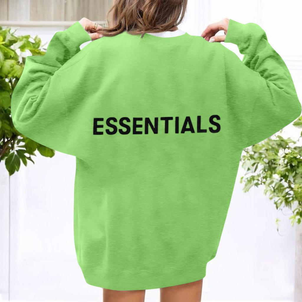 Унисекс Принт Круглый вырез Длинный рукав Свободный крой Длинный рукав Повседневный Длинный рукав Топ Толстовка