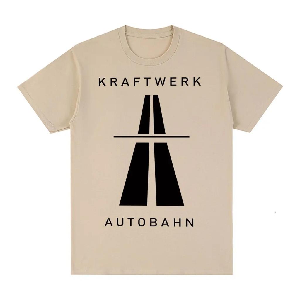 Kraftwerk Autobahn Music Vintage Tshirt Electronic Synth Neu Krautrock Cotton Unisex T Shirt New Tee Tshirt Womens Tops
