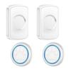 Pet Wireless Doorbell: Training Touch Call System for Cats & Dogs with 2 Transmitters & 2 Receivers