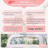 Набор декораций для машины 'Just Married' от Elek Tonny - Баннер и табличка 'Just Married' с цветочной лозой - Декорации для свадебного автомобиля, Автомобильные наклейки