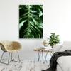 Canvas print, Smooth leaf of a monstera plant