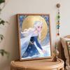Disney Цифровой набор для рисования маслом «Ледяная королева» ручной работы DIY для домашнего декора