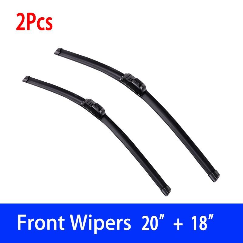 For Hyundai Elantra XD 2000-2006 Car Windshield Wiper U-type Soft Rubber Frameless Bracketless Car Wipers 20"+18"
