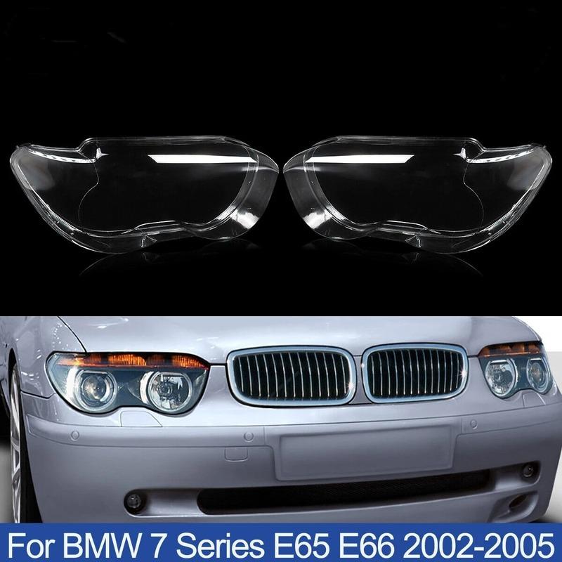 Пара прозрачных крышек фар для BMW 5-Series M5 E60 E61 525i 530i 545i 550i 2003-2010 Корпус фары Прозрачный плафон