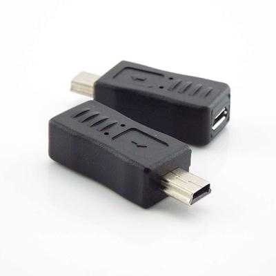 1 шт. Портативный Micro USB Female to Mini USB Male Plug Jack адаптер разъем зарядного устройства конвертер черный адаптер