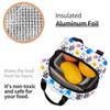 Bfdi Pattern Insulated Lunch Bag for Women Children Portable Food Boxes Thermal Lunch Box Tote