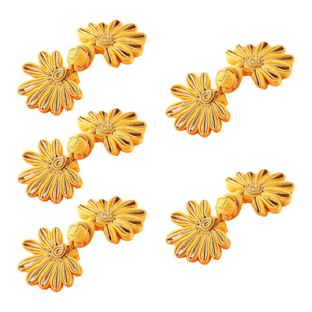 5 Pairs/Pack Cheongsam Closure Sewing Fasteners Chinese Knots Frog Button Decorative Buttons Chinese Traditional Buttons