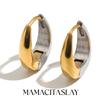 MamacitaPlay Серьги-кольца из нержавеющей стали 316L, разноцветные, с покрытием из 18-каратного золота, водостойкие украшения для женщин, минималистичные серьги, подарок
