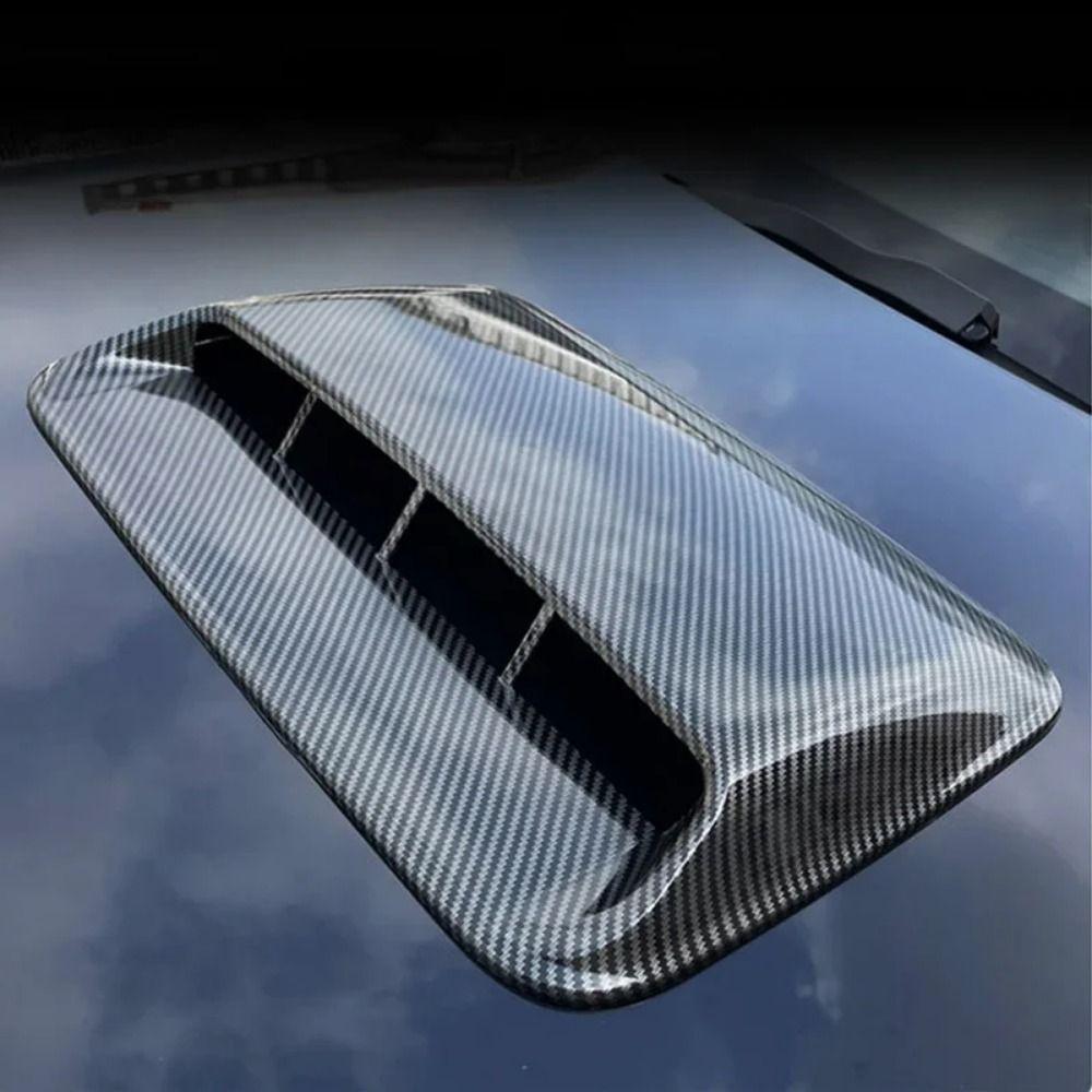 Universal Car Air Flow Intake Hood Carbon Fiber Automobile Air Intake Hood  for Most Car