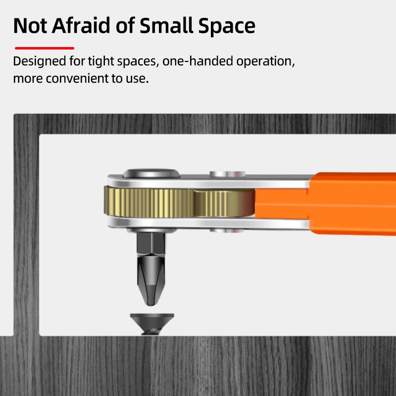 Telescopic Screwdriver Magnetic Bits Drivers Set Adjustable Ratchet Wrench Dual-Purpose Spanner Handle Socket Repair Hand Tools