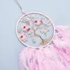 Tree Of Life Dream Catcher Handmade Pink Gravel Wall Hangings Feather Craft Home Decor Wind Chimes Dreamcatchers Room Decorate Quality