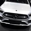 Автонаклейка Autocollant плоский металлический значок на капот для автомобиля, передние аксессуары-значки для Mercedes Benz W203 W206 W2