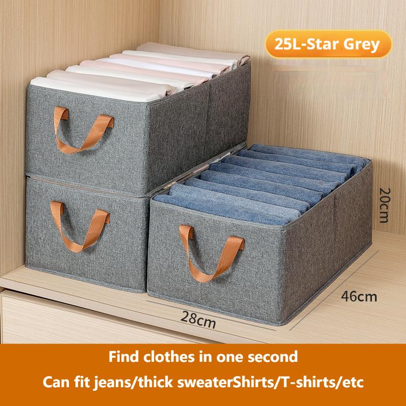 Большая вместимость пыленепроницаемого ящика для хранения складной нетканый ящик для хранения нижнего белья с ручкой для спальни гостиной экономит место