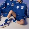 adidas Куртка с тремя полосками и цветными блоками Originals Trefoil, топ унисекс, студенческий синий IT4482