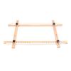 Wooden Embroidery Frame Rectangle Adjustable for Display 60x100cm Craft Sewing Accessory