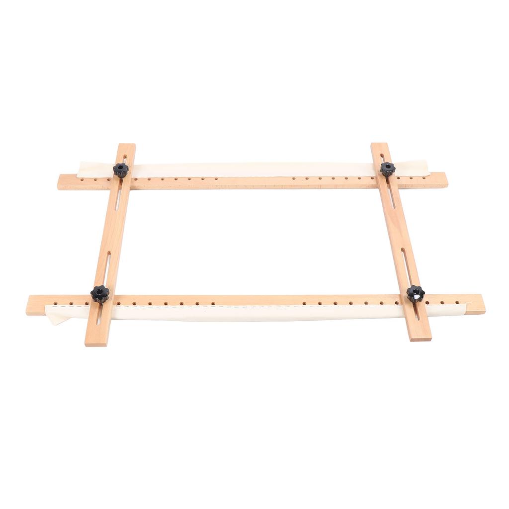 Wooden Embroidery Frame Rectangle Adjustable for Display 60x100cm Craft Sewing Accessory