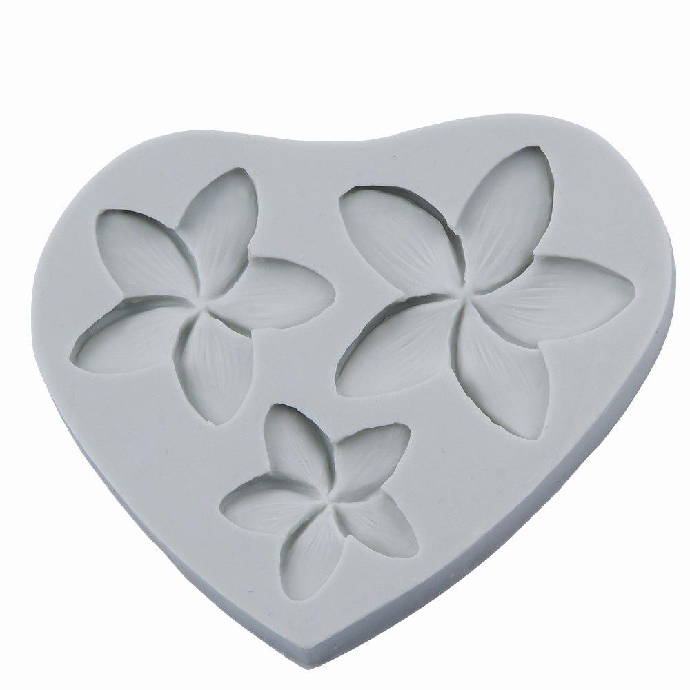 Силиконовая форма для создания цветов три размера