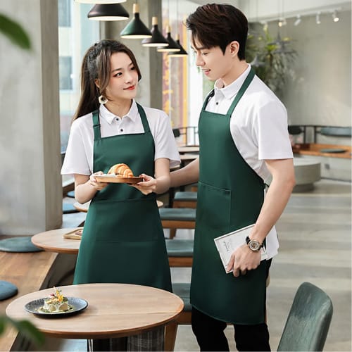 ZIRAIFEN Neck Apron, Stylish, Unisex, Adjustable, Large Capacity Pockets, Stain Resistant, Wrinkle Resistant, Perfect for Kitchens, Dining Rooms, Coff