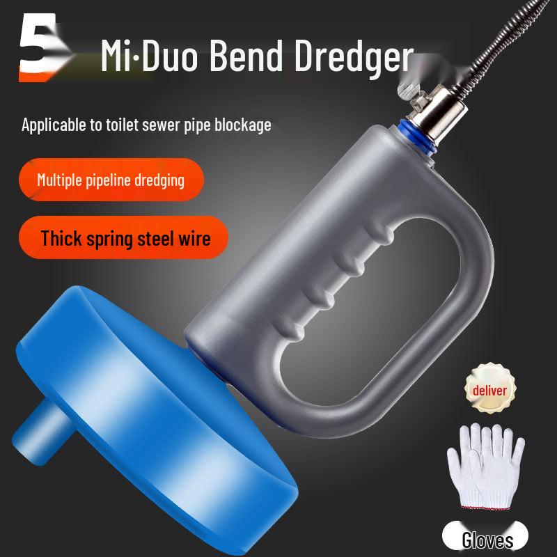Многофункциональный инструмент для прочистки труб для туалета и кухни