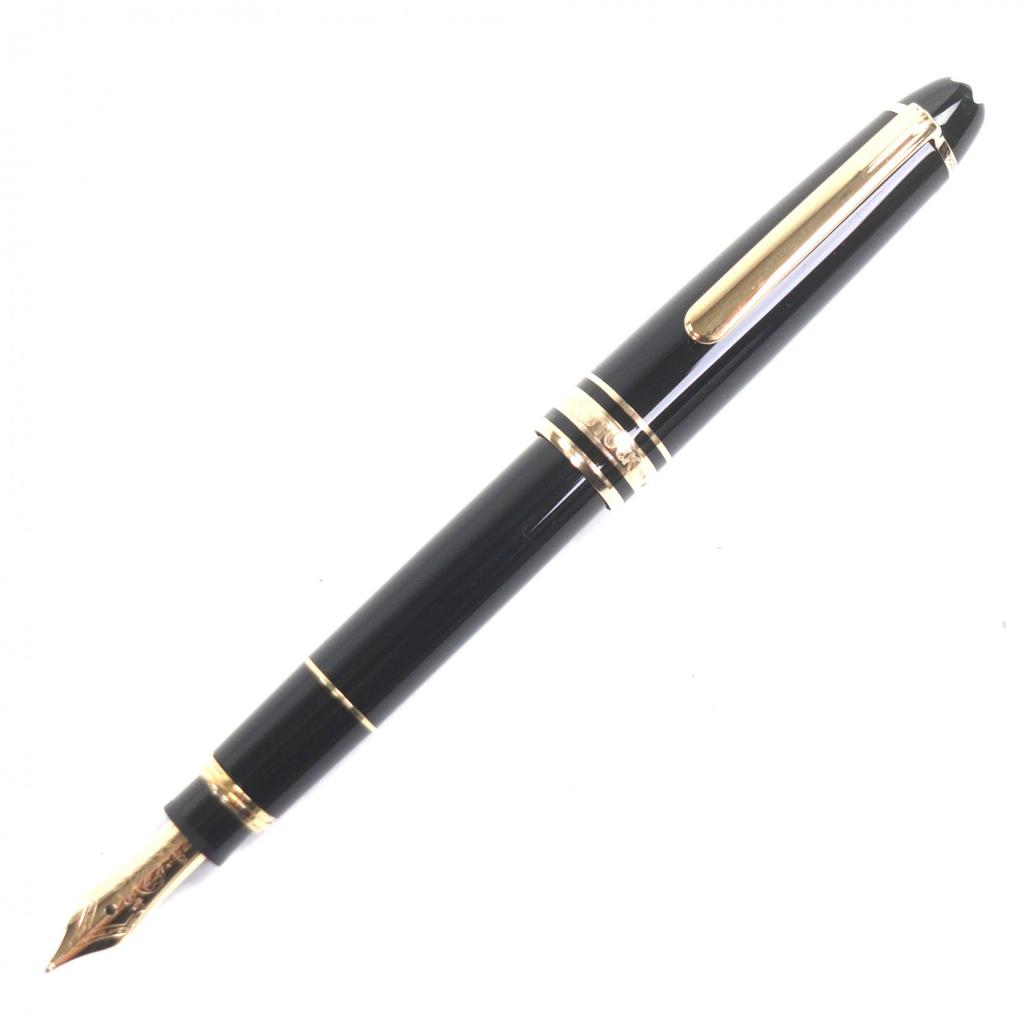 Отличная перьевая ручка MONTBLANC Meisterstuck Mozart белая звезда Черное золото 14K мужская Б/У
