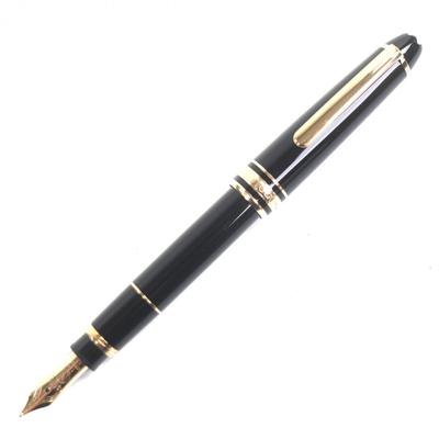Отличная перьевая ручка MONTBLANC Meisterstuck Mozart белая звезда Черное золото 14K мужская Б/У
