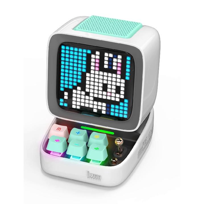 Беспроводная Bluetooth-колонка Pixel Art с выходной мощностью 15 Вт для игровой комнаты со светодиодным передним экраном 16X16, управляемым через приложение