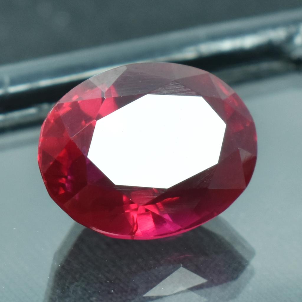 Natural Red Ruby Loose Gemstone 8.80 ct Oval Shape for Jewelry Making and Gem Collections