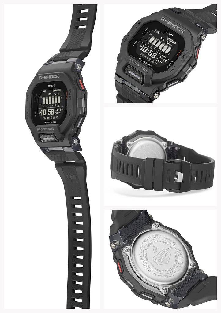 Часы черные [Casio] G-Shock GBD-200-1JF мужские