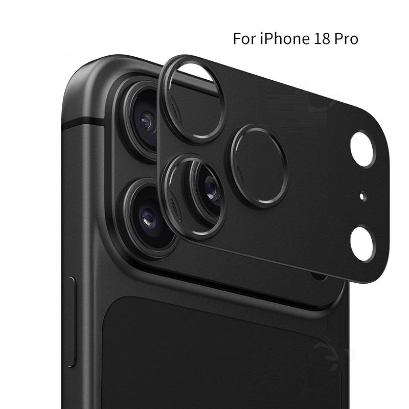 for iPhone 18 Pro Max Camera Bezel Anti Scratch Metal Frame Hollow Film Stand Out Cover Lens Protector Cap Sticker 4