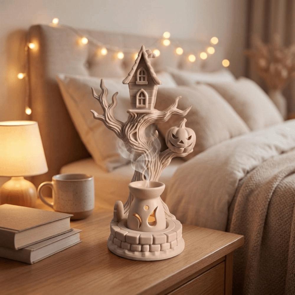 3D Printing Pumpkin Branch Candlestick Plastic Desk Ornaments Branch House Candle Holder Halloween