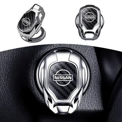2025 Для аксессуаров автомобиля Nissan Наклейка на кнопку запуска двигателя одним нажатием Защитная крышка Наклейки Для Nissan X-trail Qashqai Note Juke Sent