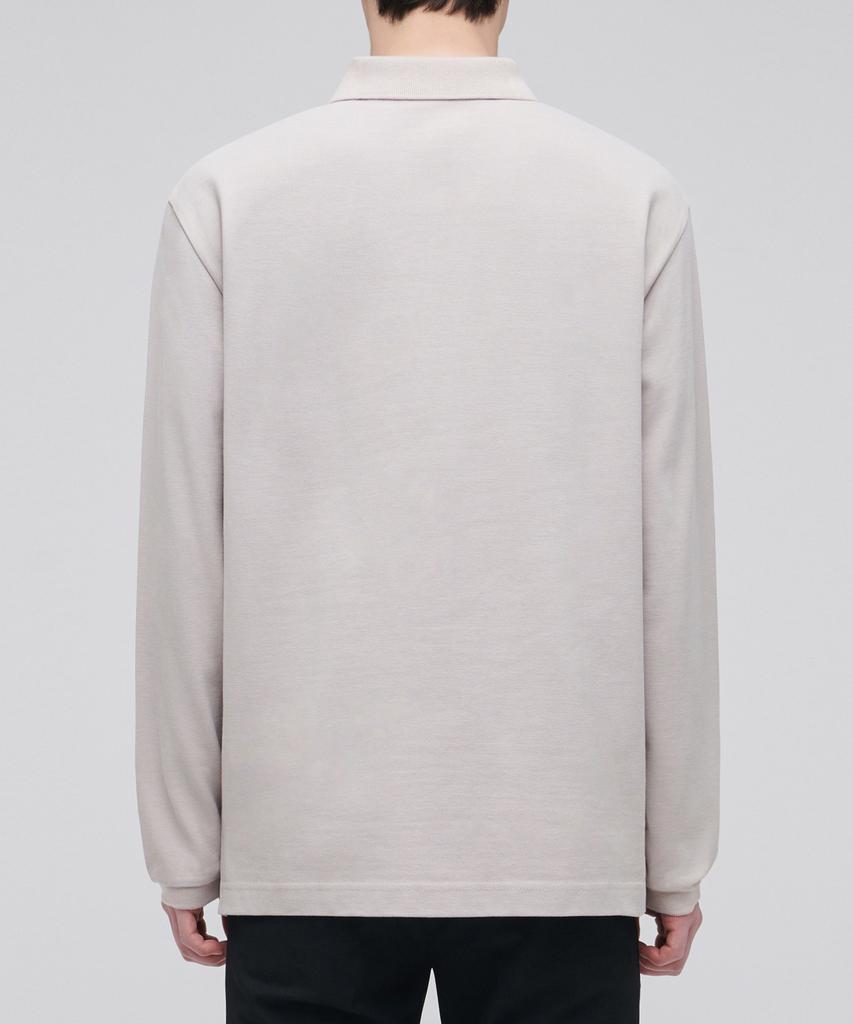 MUSINSA STANDARD Long Sleeve Pique Polo Shirt [Mushroom]