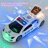 Practical Electric Car Toy Automatic Obstacle Avoidance Police with Lights