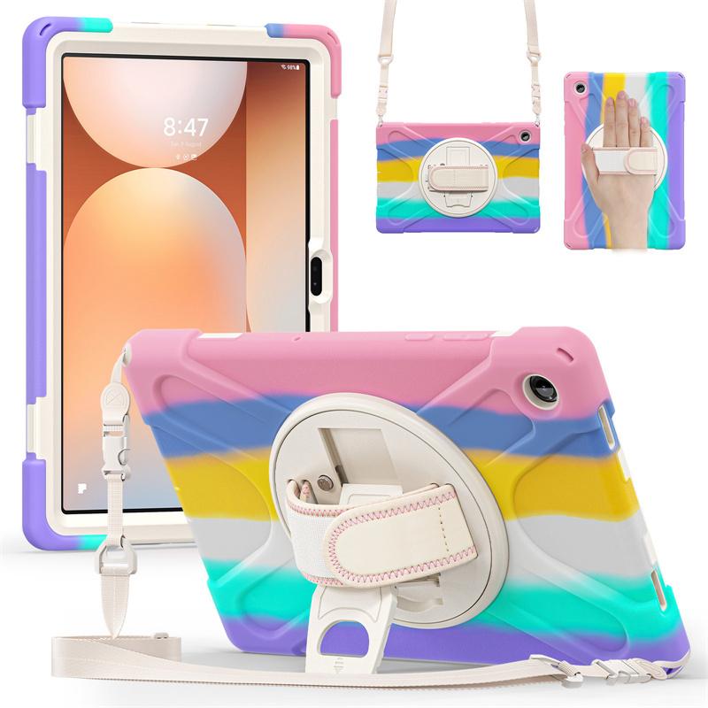 Чехол для Samsung Galaxy Tab A11+ A9+ A9 A11 Plus 11 дюймов SM-X230 Чехол для планшета Tab A9 A11 8.7" SM-X130 Ремень через плечо Funda Capa