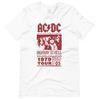 Панк 80-х ACDC Американский Винтаж Уличная Мода Винтаж Летняя Мужская и Женская Футболка с Коротким Рукавом